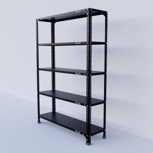 Slotted Angle Metal Rack (72"H x 41"L x 12"D) Storage Rack Unit