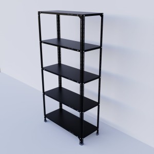 Slotted Angle Metal Rack (60"H x 47"L x 15"D) Shelves Storage Rack Unit