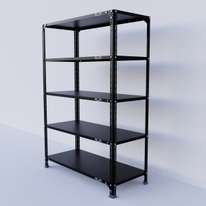 Slotted Angle Metal Rack (72"H x 47"L x 15"D) Shelves Storage Rack Unit