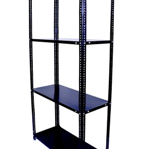 Slotted Angle Metal Rack (99" H X 47" L X 15" D) with 4 shelves