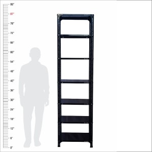 Slotted Angle Metal Rack (87"H x 23"L x 15"D) Storage Rack Unit