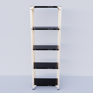 Slotted Angle Metal Rack (60"H x 23"L x 18"D) Storage Rack Unit