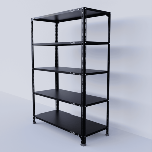 Slotted Angle Metal Rack (60"H x 47"L x 18"D) Storage Rack Unit