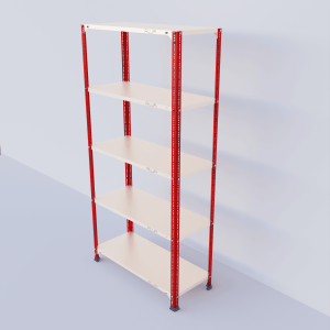 Slotted Angle Metal Rack (72"H x 29"L x 18"D) Storage Rack Unit