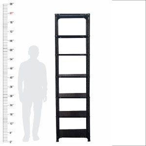 Slotted Angle Metal Rack (84"H x 23"L x 18"D) Storage Rack Unit