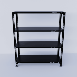 Slotted Angle Metal Rack (48"H x 41"L x 18"D) Storage Rack Unit