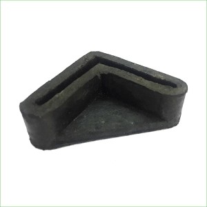 Rubbers 1.5 Inch (38 mm) Rubber Bush or Cap for Storage Rack Legs and Steel Furniture Legs Floor Protector - Black