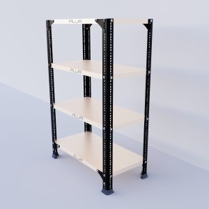 Slotted Angle Metal Rack (36"H x 23"L x 12"D) Shelves Storage Rack Unit