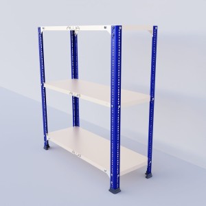 Slotted Angle Metal Rack (36"H x 33"L x 12"D) Storage Rack Unit