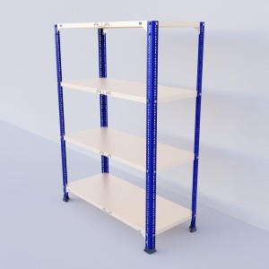 Slotted Angle Metal Rack (48"H x 35"L x 15"D) Storage Rack Unit