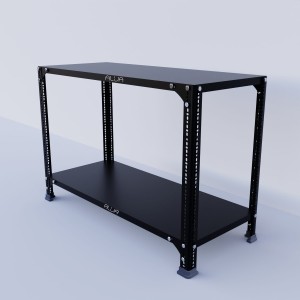 Slotted Angle Metal Rack (24" H x 35" L x 15" D)