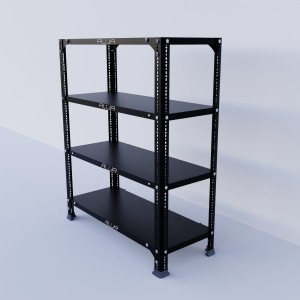 Slotted Angle Metal Rack (36"H x 29"L x 12"D) Storage Rack Unit