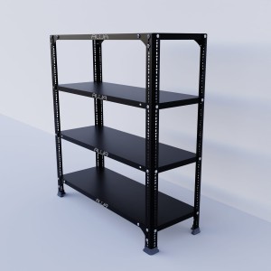 Slotted Angle Metal Rack (36"H x 33"L x 12"D) Storage Rack Unit