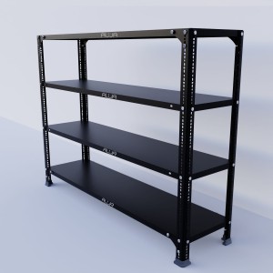 Slotted Angle Metal Rack (36"H x 47"L x 12"D) Storage Rack Unit