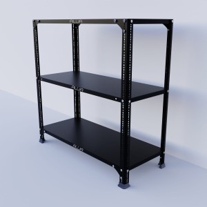 Slotted Angle Metal Rack (36"H x 35"L x 15"D) Storage Rack Unit