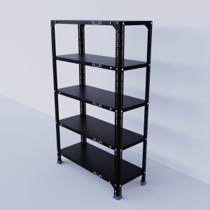 Slotted Angle Metal Rack (48"H x 29"L x 12"D) Storage Rack Unit