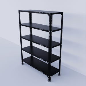 Slotted Angle Metal Rack (48"H x 35"L x 12"D) Storage Rack Unit