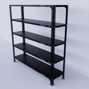 Slotted Angle Metal Rack (48"H x 47"L x 12"D) Storage Rack Unit