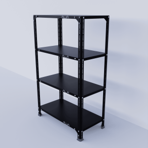 Slotted Angle Metal Rack (48"H x 29"L x 15"D) Storage Rack Unit