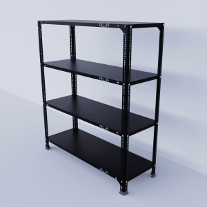 Slotted Angle Metal Rack (48"H x 41"L x 15"D) Storage Rack Unit