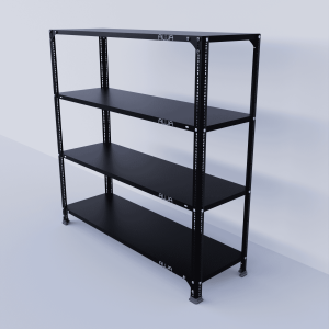 Slotted Angle Metal Rack (48"H x 47"L x 15"D) Storage Rack Unit