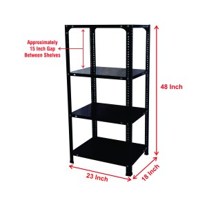 Slotted Angle Metal Rack (48"H x 29"L x 18"D) Storage Rack Unit