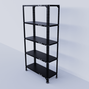 Slotted Angle Metal Rack (60"H x 29"L x 12"D) Storage Rack Unit