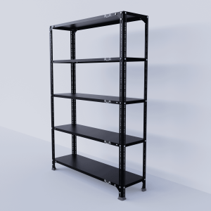 Slotted Angle Metal Rack (60"H x 47"L x 12"D) Storage Rack Unit