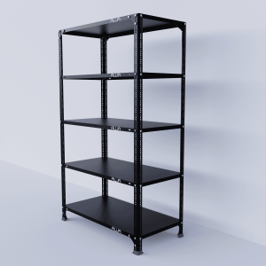 Slotted Angle Metal Rack (60"H x 35"L x 18"D) Storage Rack Unit