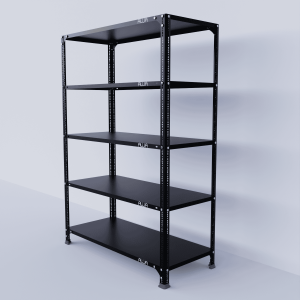 Slotted Angle Metal Rack (60"H x 41"L x 18"D) Storage Rack Unit