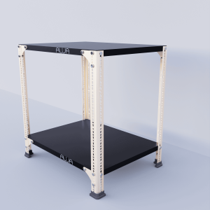 Slotted Angle Metal Rack (24" H x 23" L x 18" D)