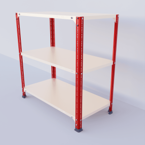 Slotted Angle Metal Rack (36"H x 35"L x 18"D) Shelves Storage Rack Unit