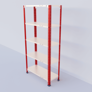 Slotted Angle Metal Rack (60"H x 29"L x 12"D) Storage Rack Unit