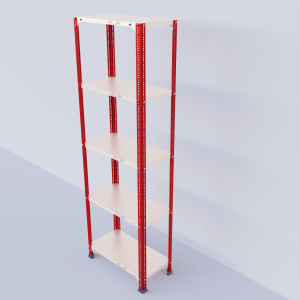 Slotted Angle Metal Rack (72"H x 23"L x 12"D) Storage Rack Unit