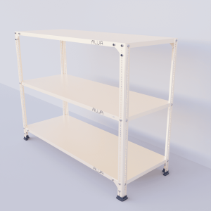 Slotted Angle Metal Rack (36"H x 47"L x 18"D) Shelves Storage Rack Unit