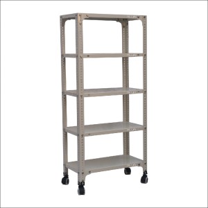 Slotted Angle Metal Rack with Castor (76" H x 23" L x 15" D)