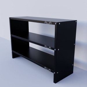 Solid Metal Bookcase/Library/Book Shelf/Rack (24 x 35 x 12 Inch) With 3 Shelves