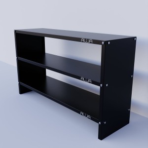 Solid Metal Bookcase/Library/Book Shelf/Rack (24 x 41 x 12 Inch) With 3 Shelves