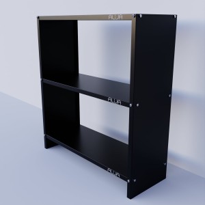 Solid Metal Bookcase/Library/Book Shelf/Rack (36 x 33 x 12 Inch) With 3-4 Shelves