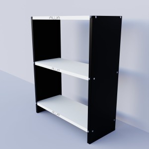 Solid Metal Bookcase/Library/Book Shelf/Rack (36 x 29 x 12 Inch) With 3-4 Shelves