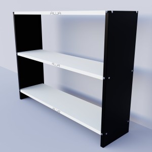 Solid Metal Bookcase/Library/Book Shelf/Rack (36 x 47 x 12 Inch) With 3-4 Shelves