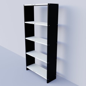 Solid Metal Bookcase/Library/Book Shelf/Rack (72 x 35 x 12 Inch) With 5-6 Shelves