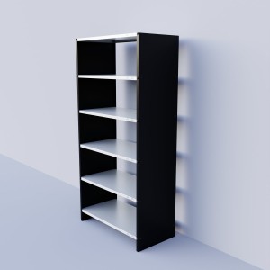 Solid Metal Bookcase/Library/Book Shelf/Rack (72 x 35 x 18 Inch) With 6 Shelves