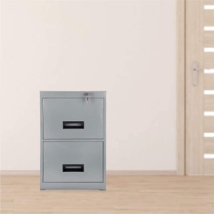 2 Drawer Steel Filing Cabinet | Metal File Cabinet | Office File Cabinet | (Spray Paint - TA Grey Color) (29 X 18.5 X 27 Inch)