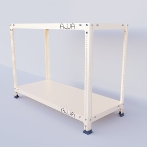 Workbench/Table/Desk (2.5 x 3.5 x 1.5 Ft./30 x 41 x 18 Inch) (1.5 inch Border Thickness) with 2 Shelves