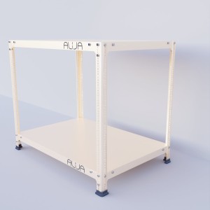 Workbench/Table/Desk (2.5 x 3 x 2 Ft./30 x 35 x 24 Inch) (1.5 inch Border Thickness) with 2 Shelves