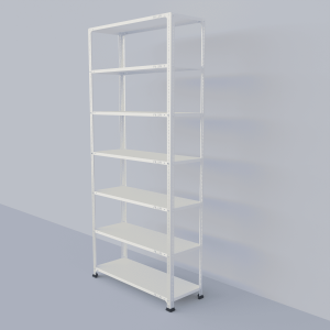 Slotted Angle Metal Rack (87"H x 41"L x 15"D) Storage Rack Unit