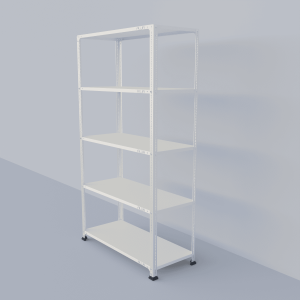 Slotted Angle Metal Rack (72"H x 41"L x 18"D) Storage Rack Unit