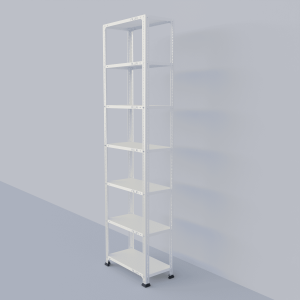Slotted Angle Metal Rack (84"H x 23"L x 12"D) Storage Rack Unit
