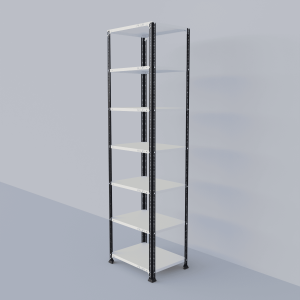 Slotted Angle Metal Rack (84"H x 23"L x 18"D) Storage Rack Unit
